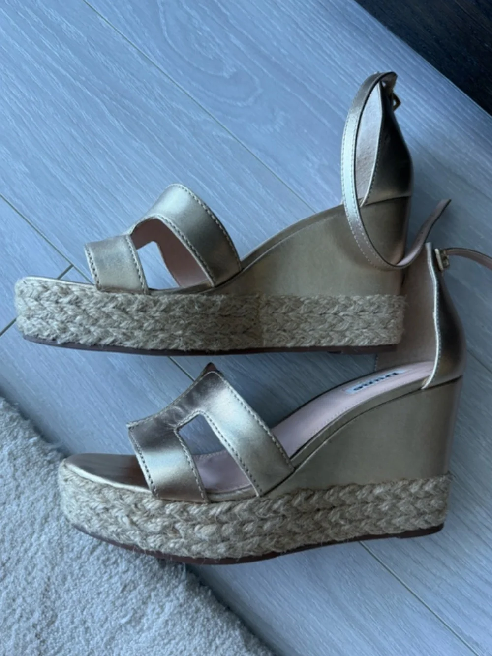 Dune London Gol wedge Espadrille Sandals